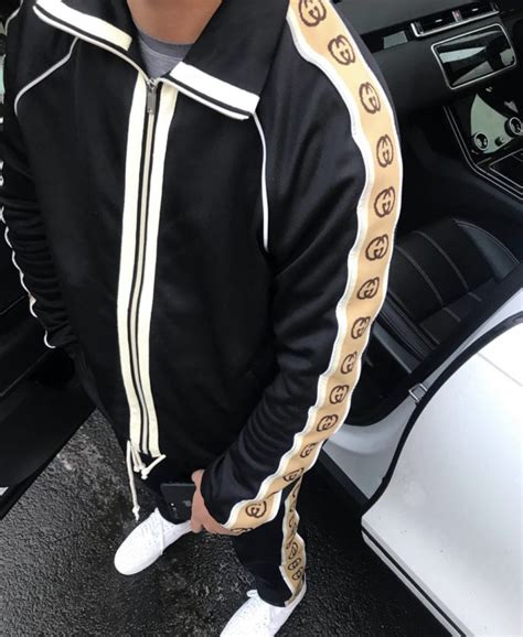 rapper wearing gucci tracksuit|Gucci tracksuit technical.